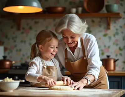 Grandmother & Granddaughter Baking
