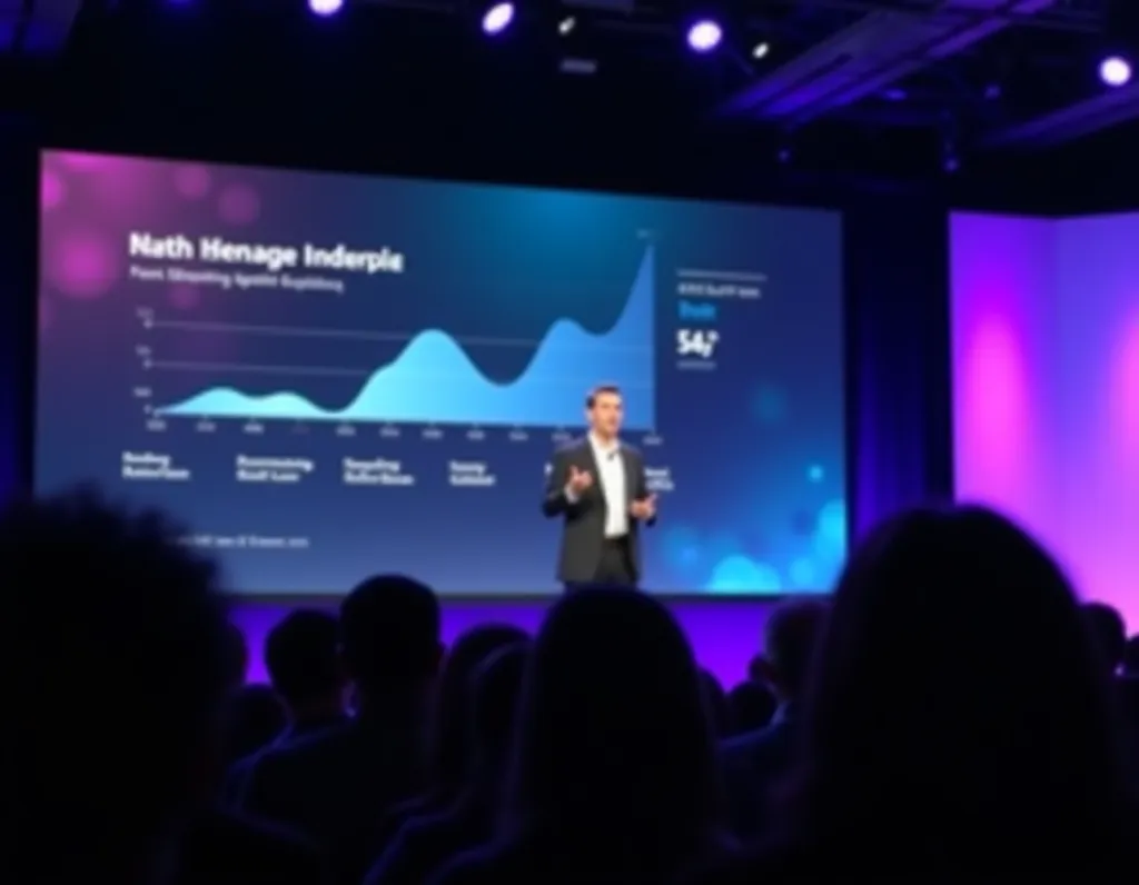 Tech Conference Keynote Speaker - AI generated Business & Marketing image (conference, keynote, speaker)