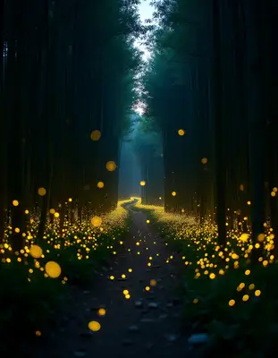 Firefly Forest Japan Summer Night