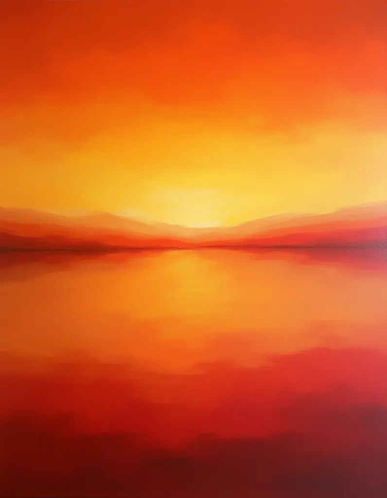 Rothko-Inspired Color Field Painting - AI generated Abstract & Artistic image (rothko, color field, abstract)