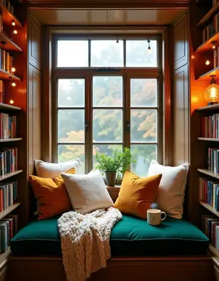 Bohemian Reading Nook Bay Window