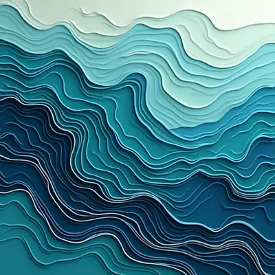 Topographic Contour Map Art