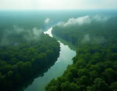 Amazon River Aerial Rainforest
