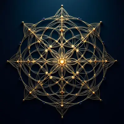 Sacred Geometry Gold Mandala