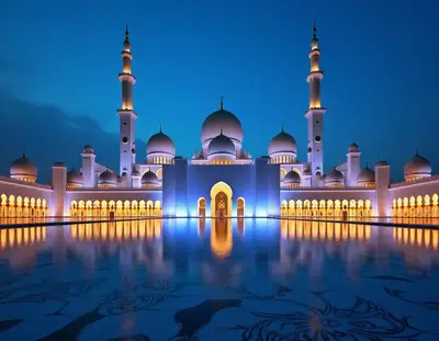 Sheikh Zayed Mosque Blue Hour