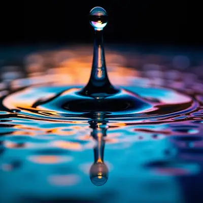 Oil Drops Rainbow Macro Abstract