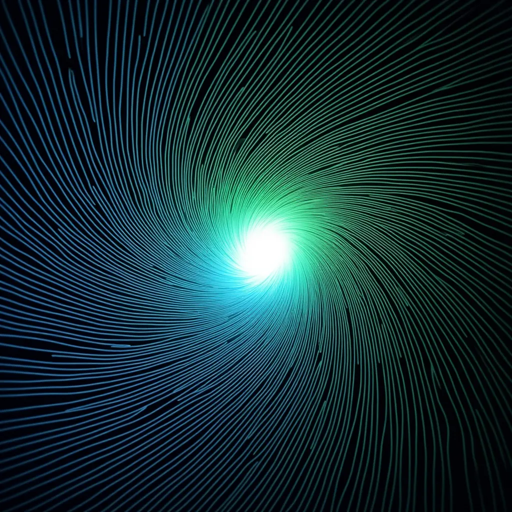 Generative Vortex Line Art - AI generated Abstract & Artistic image (generative art, lines, vortex)
