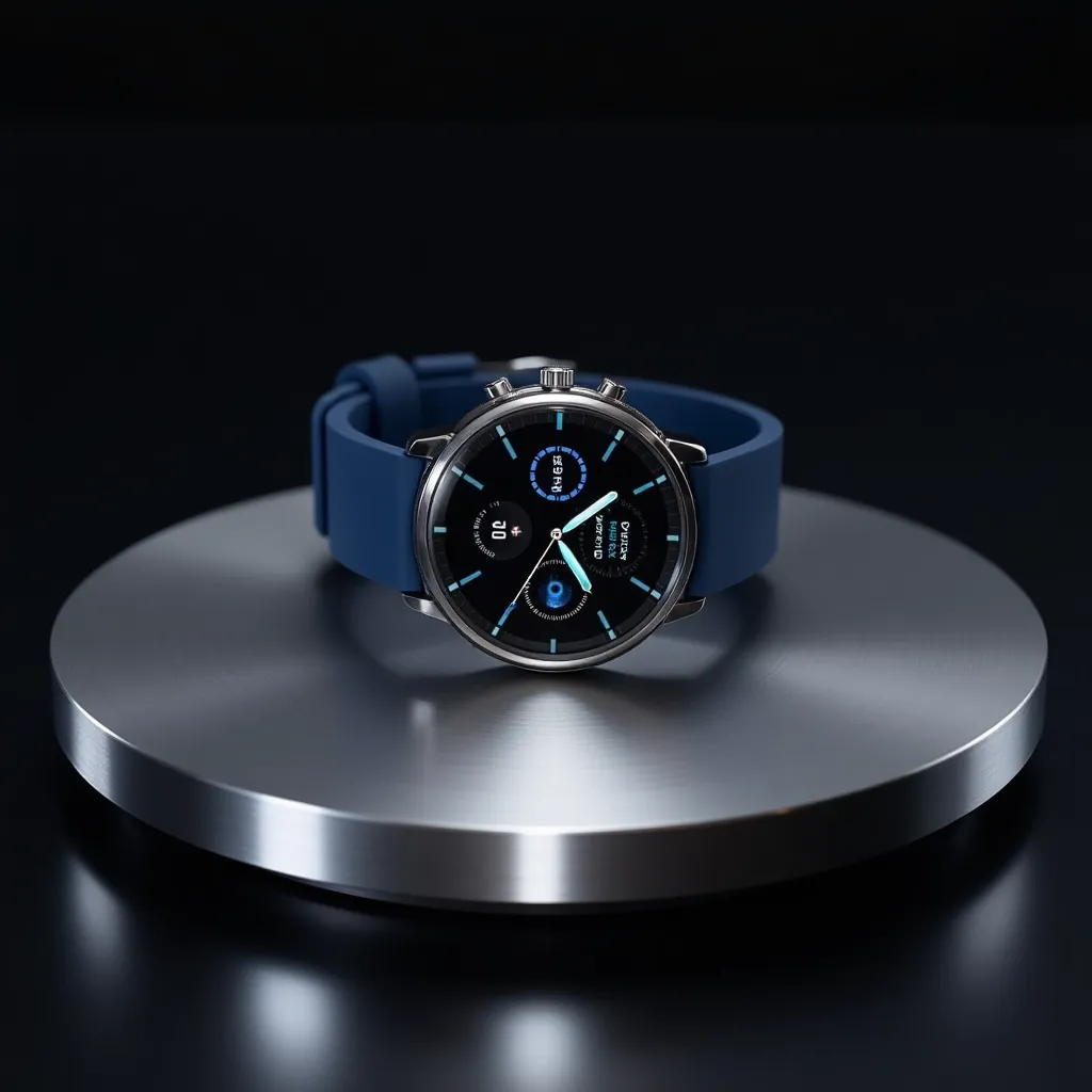 Premium Smartwatch Product Launch - AI generated Business & Marketing image (smartwatch, product, tech)