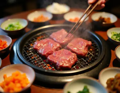 Korean BBQ Spread with Banchan