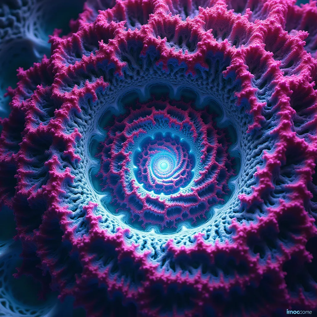 Deep Mandelbrot Fractal Zoom - AI generated Abstract & Artistic image (fractal, mandelbrot, psychedelic)