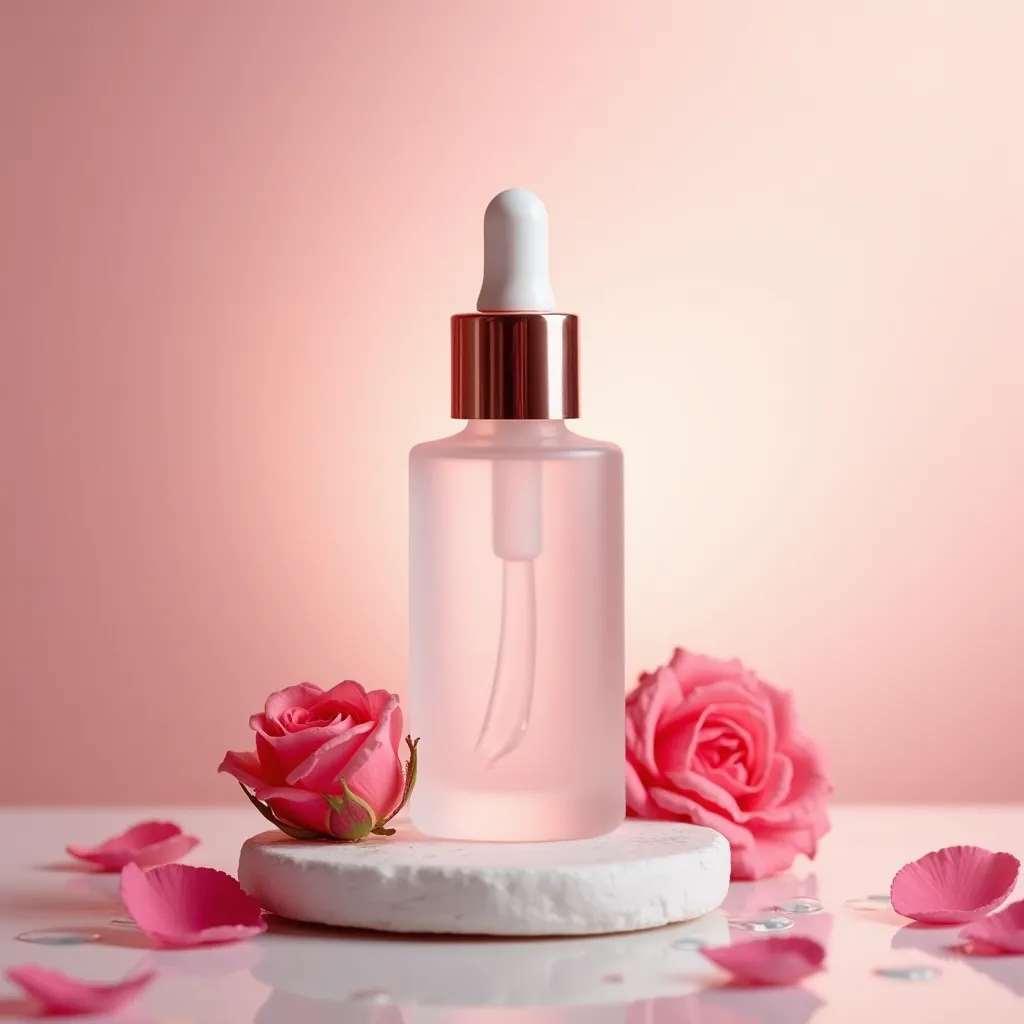 Luxury Serum Bottle Product Shot - AI generated Business & Marketing image (product, cosmetic, mockup)