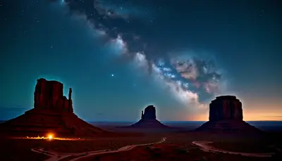 Milky Way Over Monument Valley