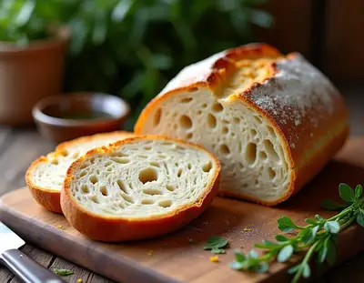 Artisan Sourdough Bread Close-Up