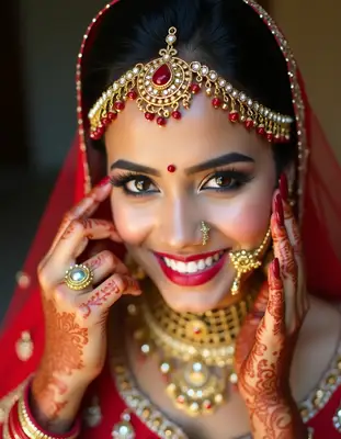Indian Bride Wedding Portrait
