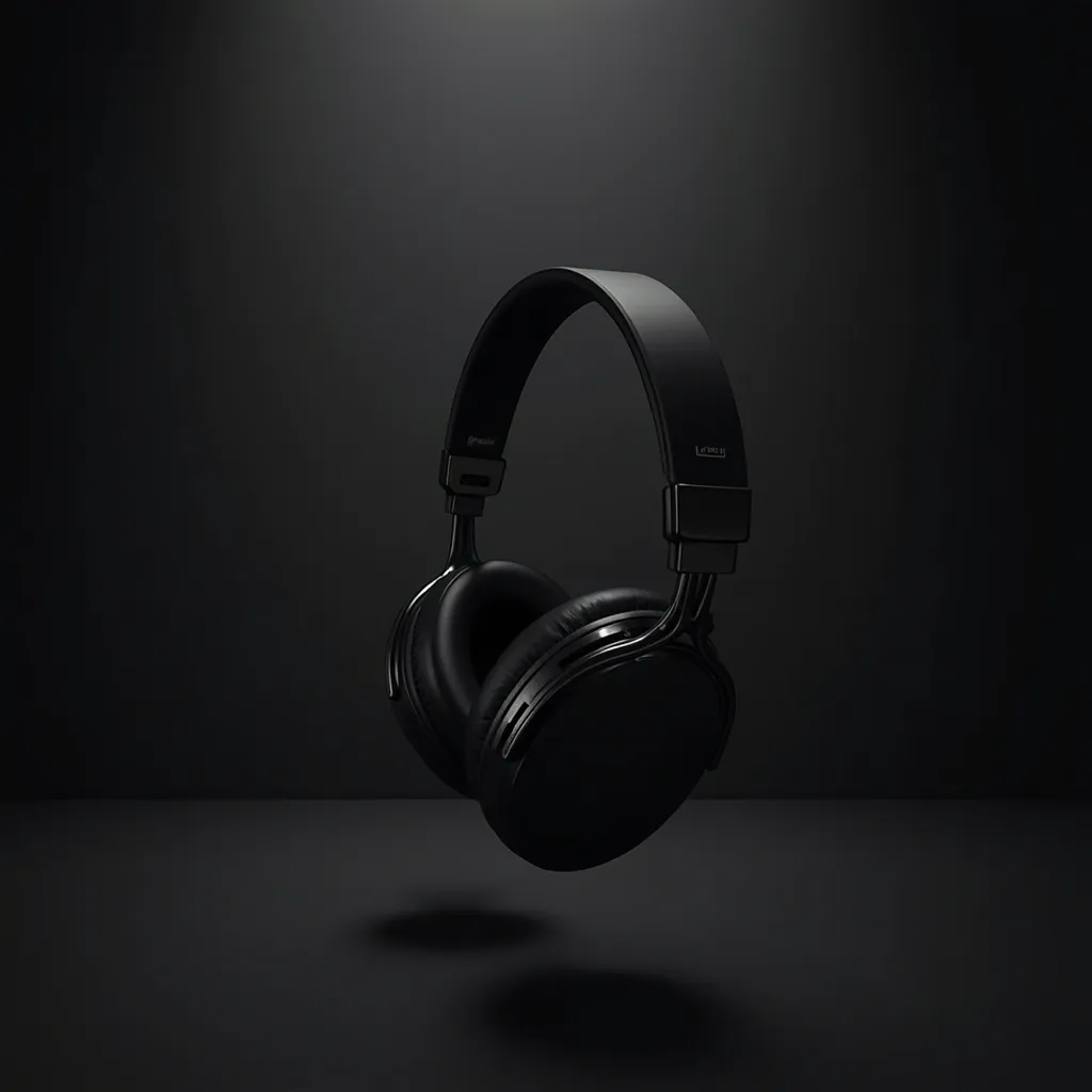 Premium Headphones Product Photo - AI generated Business & Marketing image (headphones, product, ecommerce)