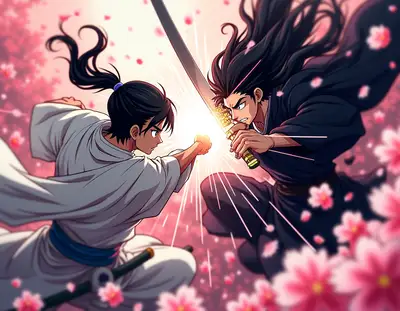 Anime Samurai Sword Clash