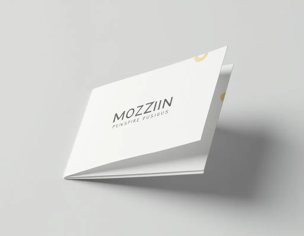 Minimal Business Card Mockup - AI generated Business & Marketing image (business card, mockup, branding)