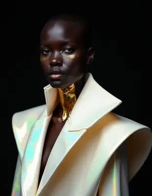 Haute Couture Sculptural Portrait